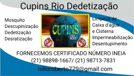 dedetizadora cupins Rio 21988981667