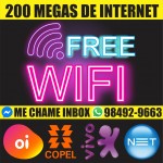 Internet de 200 mega com modem wifi UP