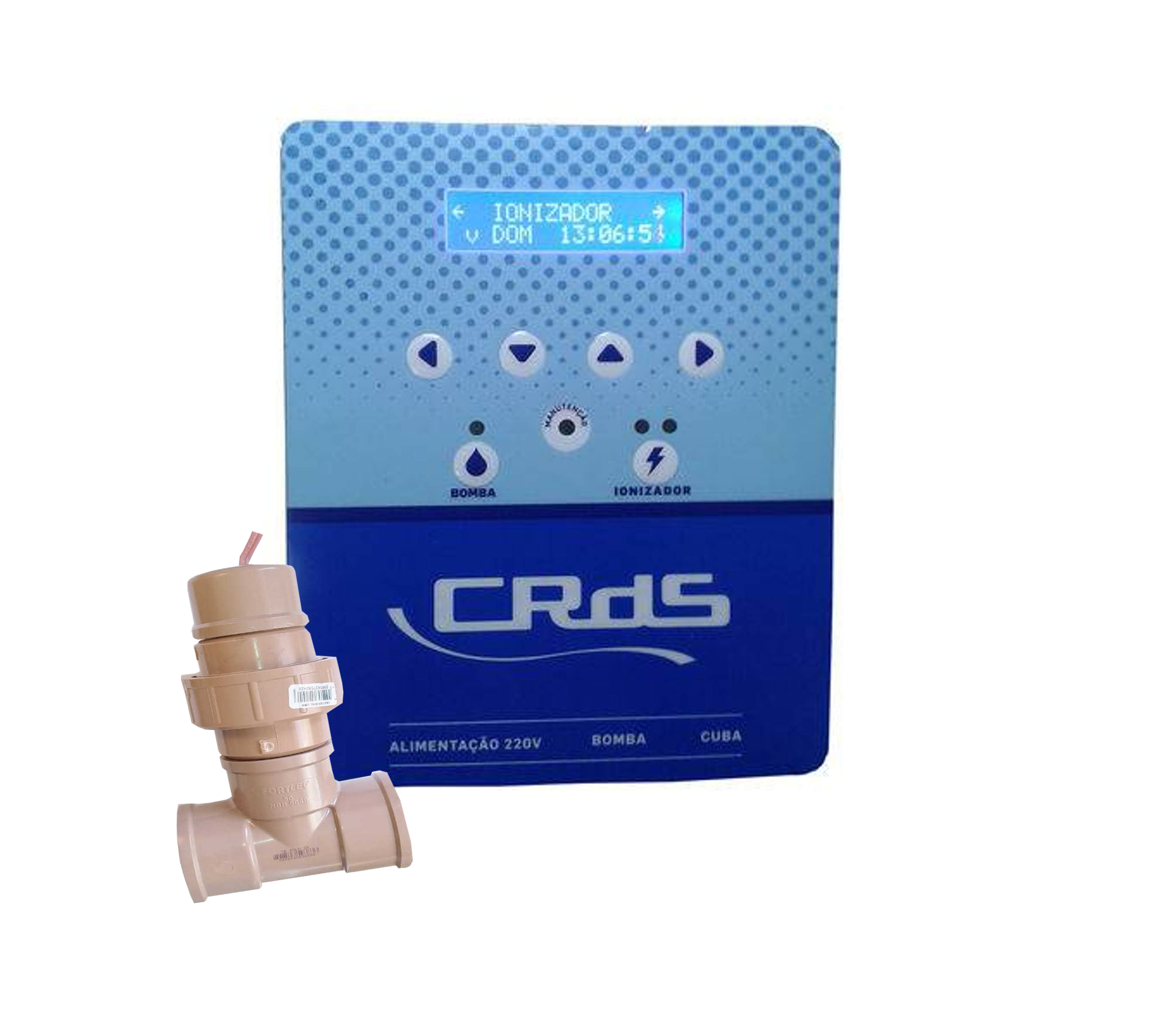 Ionizador digital para piscinas 50 m3 crds