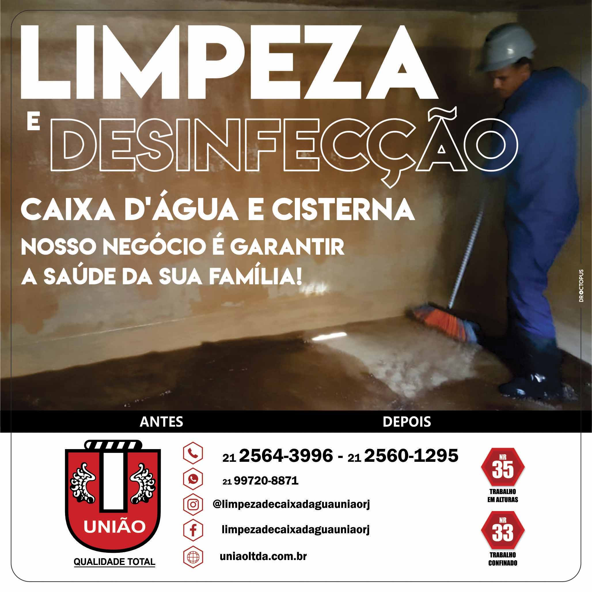 Desinfecção de Cisterna - Madureira