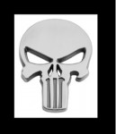 Emblema Crânio em Metal