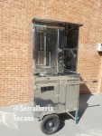 maquina de churrasco grego porta de vidro para total higiene shawarma