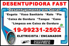 Desentupidora 992312502 em Bonfim em Campinas