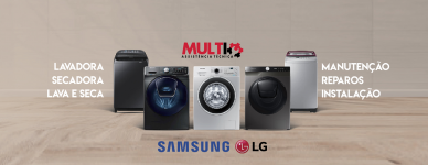 Manutenção de lavadora de roupas Samsung ou LG