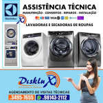 Assistência para máquina lavadora de roupas Electrolux