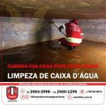 Desinfecção de cisterna na região Duque de Caxias