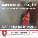 Impermeabilização de Cisterna na região Copacabana
